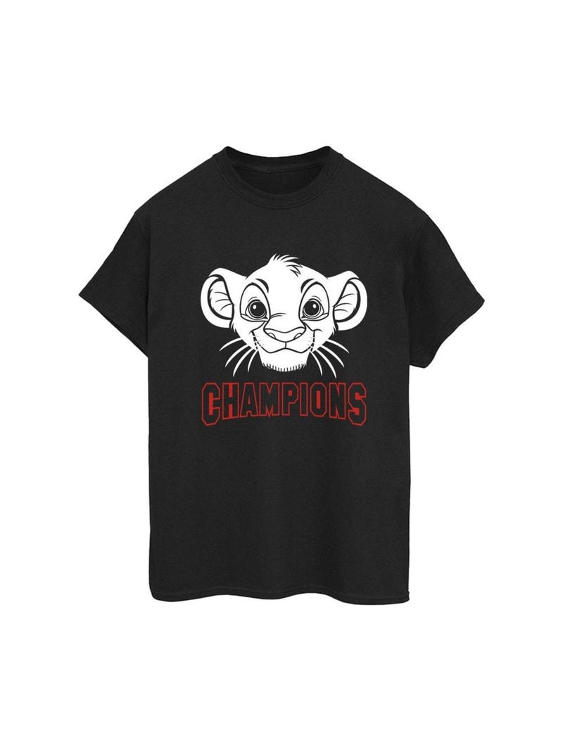 Disney - T-shirt THE LION KING CHAMPION Noir - Kiabi