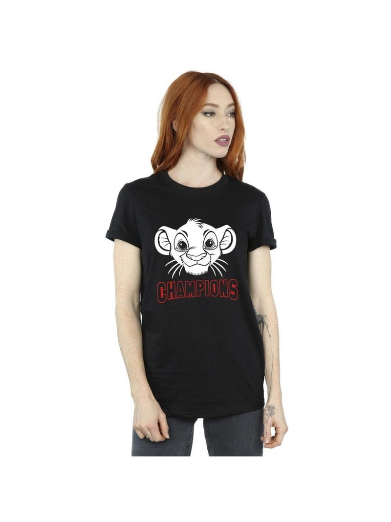 Disney - T-shirt THE LION KING CHAMPION Noir - Kiabi