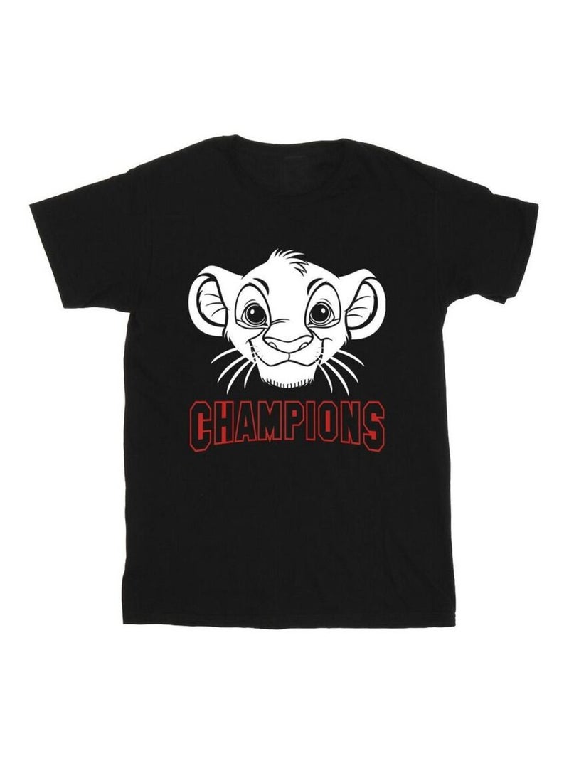 Disney - T-shirt THE LION KING CHAMPION Noir - Kiabi