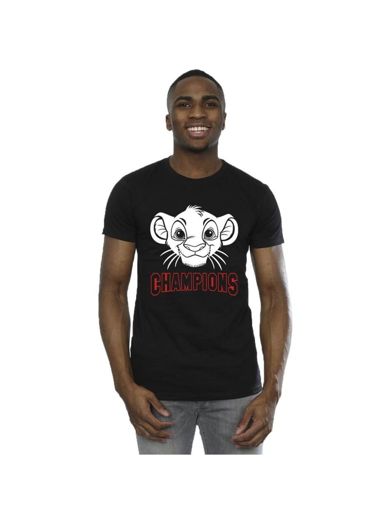 Disney - T-shirt THE LION KING CHAMPION Noir - Kiabi