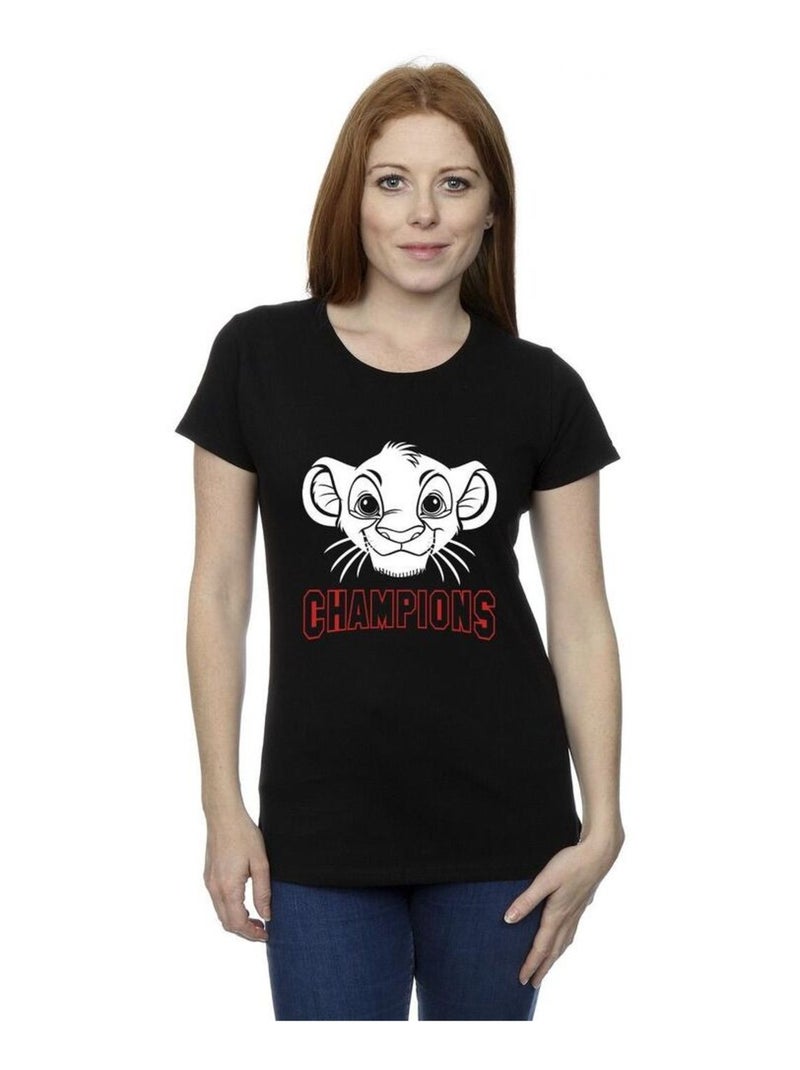 Disney - T-shirt THE LION KING CHAMPION Noir - Kiabi