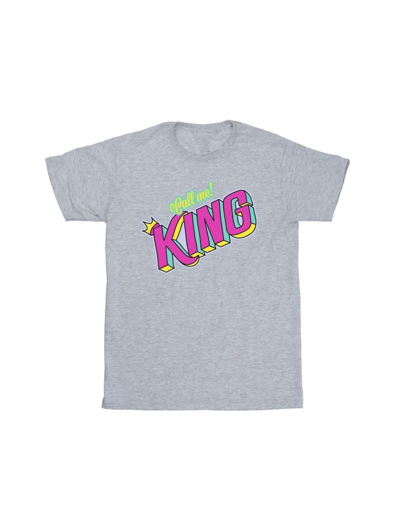 Disney - T-shirt THE LION KING CLASSIC KING Gris chiné - Kiabi