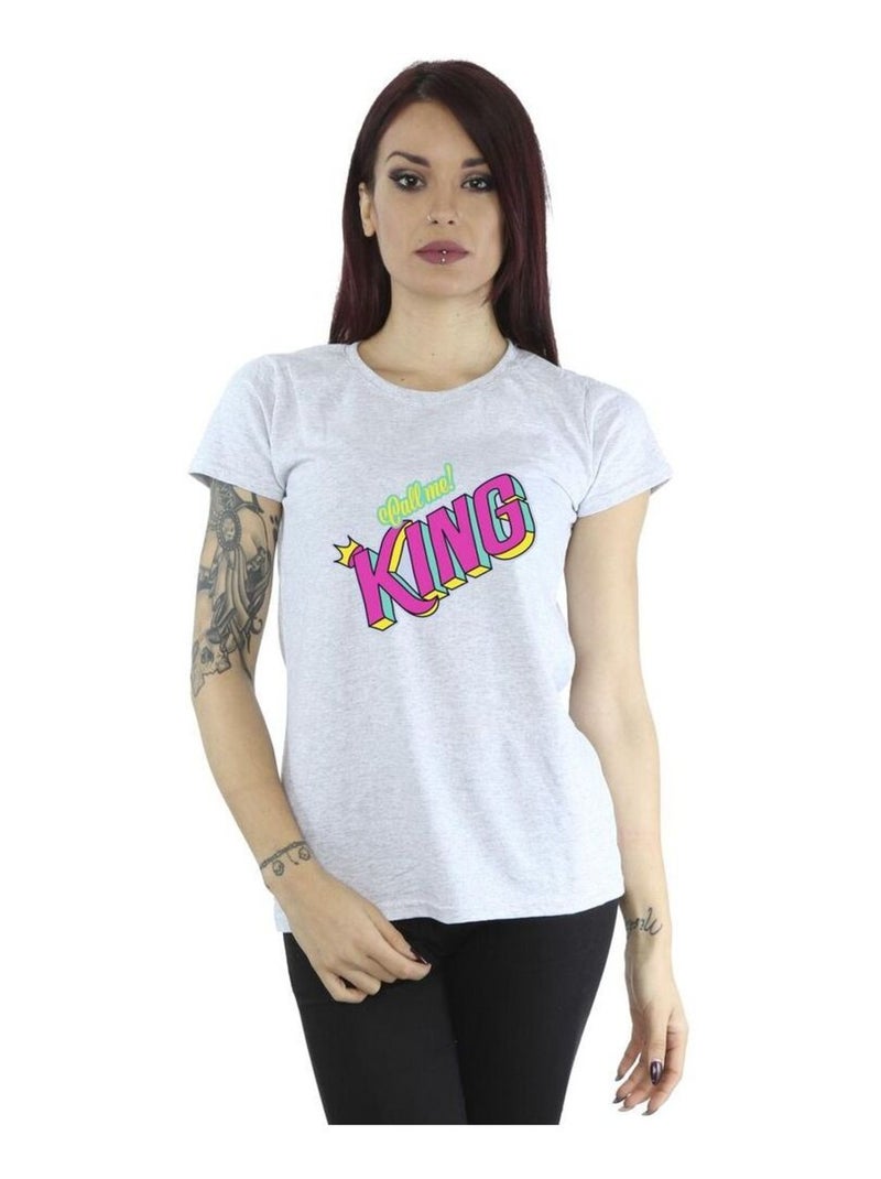 Disney - T-shirt THE LION KING CLASSIC KING Gris chiné - Kiabi