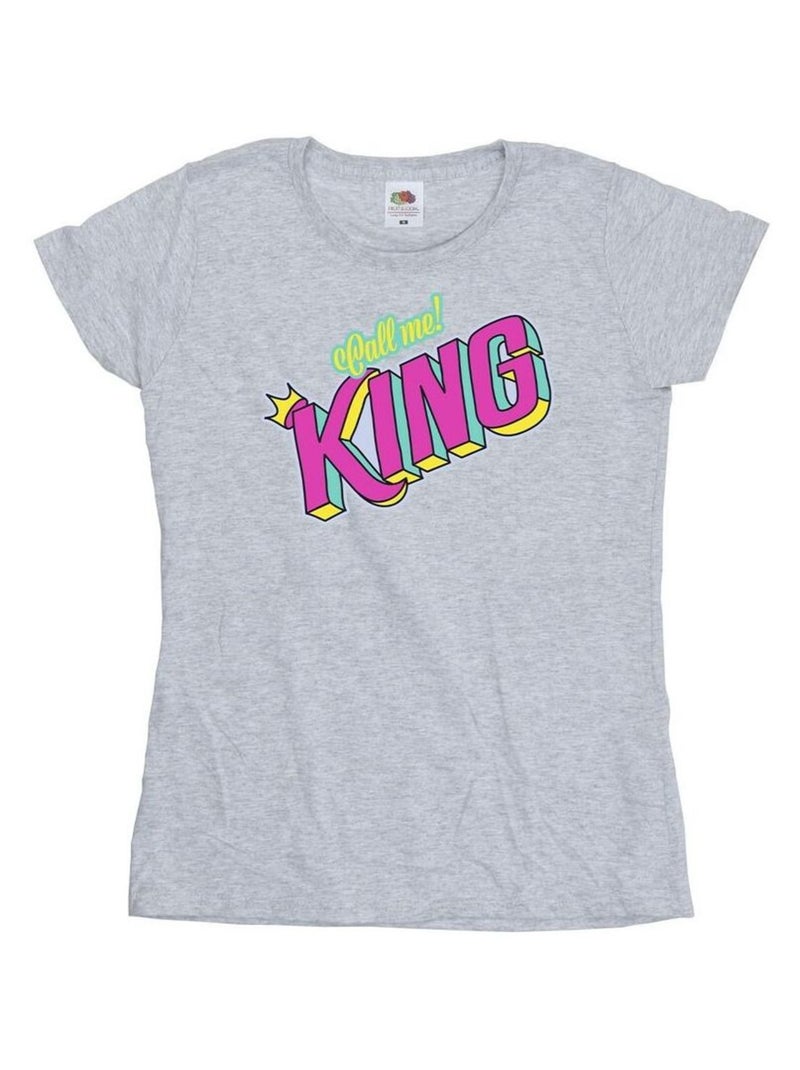 Disney - T-shirt THE LION KING CLASSIC KING Gris chiné - Kiabi