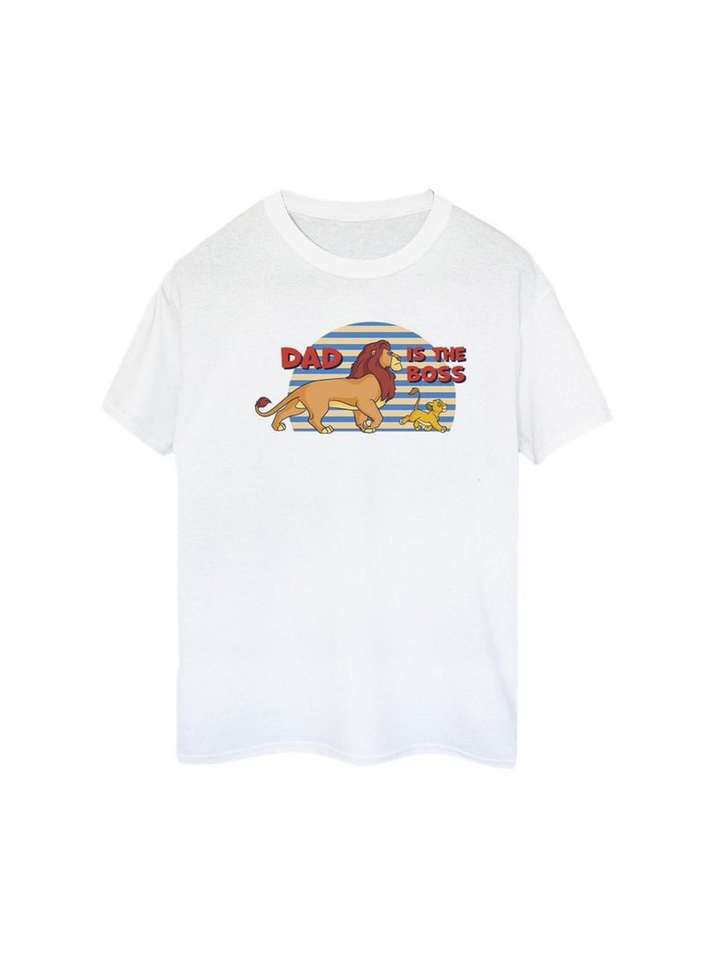 Disney - T-shirt THE LION KING DAD BOSS Blanc - Kiabi