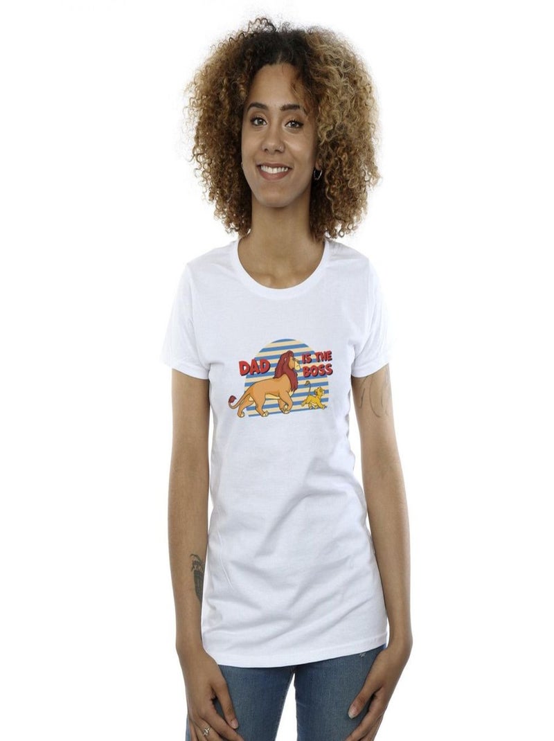 Disney - T-shirt THE LION KING DAD BOSS Blanc - Kiabi