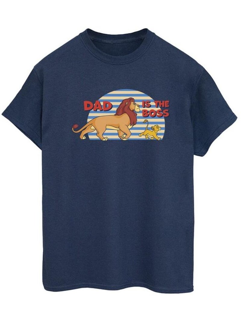 Disney - T-shirt THE LION KING DAD BOSS Bleu marine - Kiabi