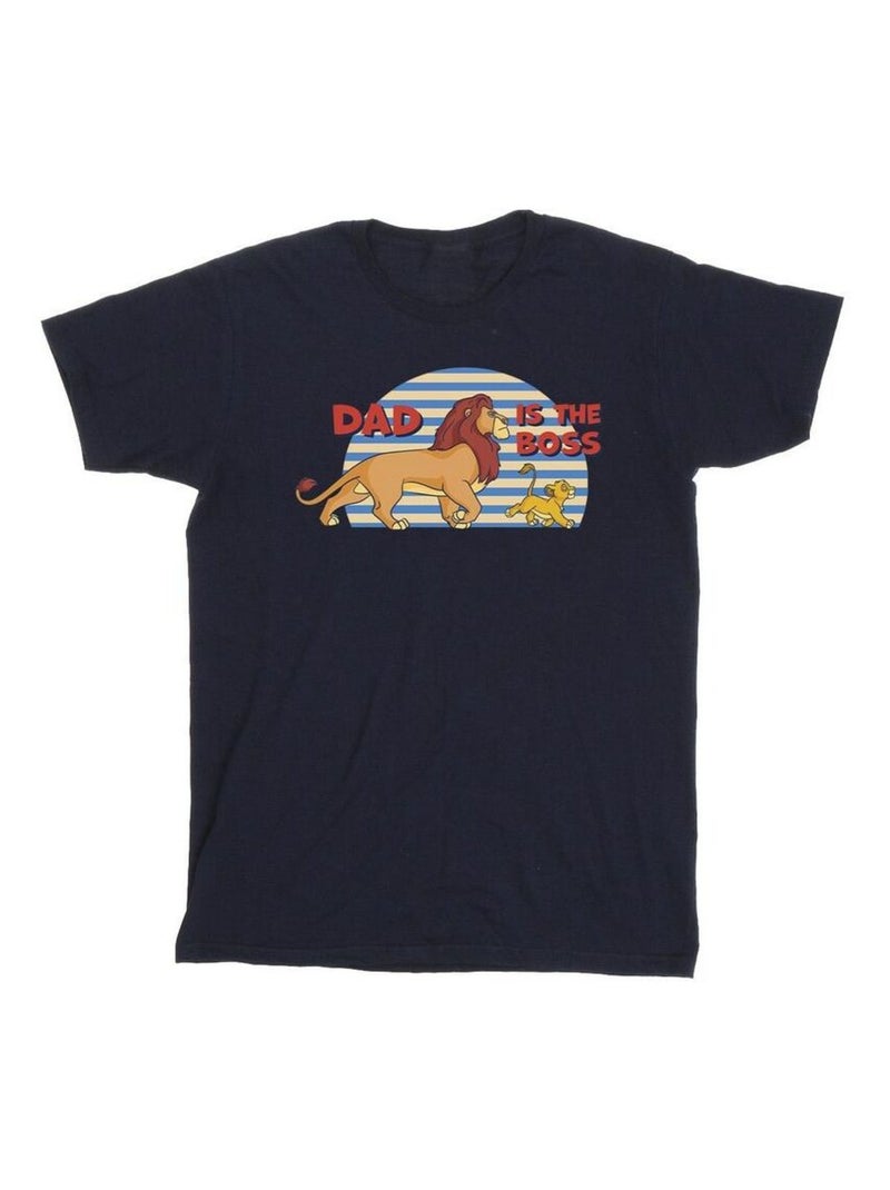 Disney - T-shirt THE LION KING DAD BOSS Bleu marine - Kiabi