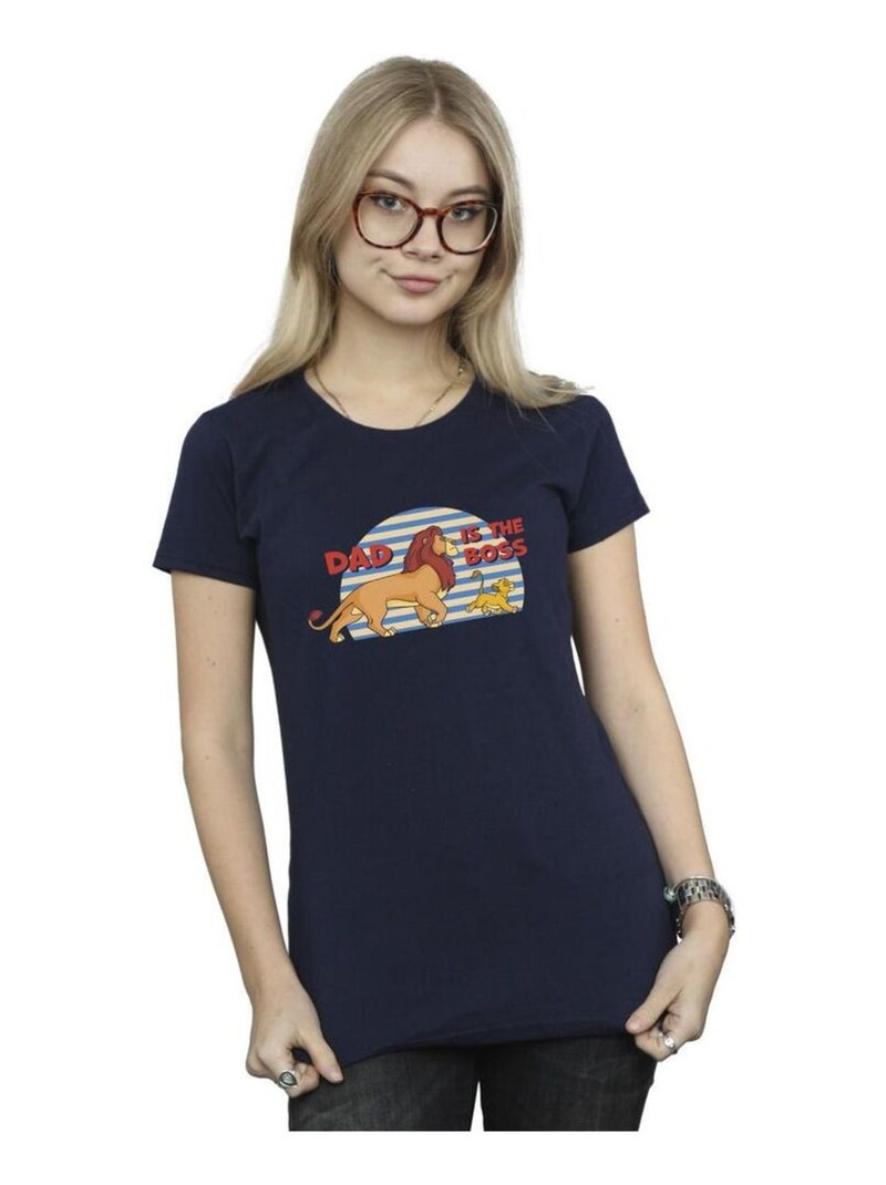 Disney - T-shirt THE LION KING DAD BOSS Bleu marine - Kiabi