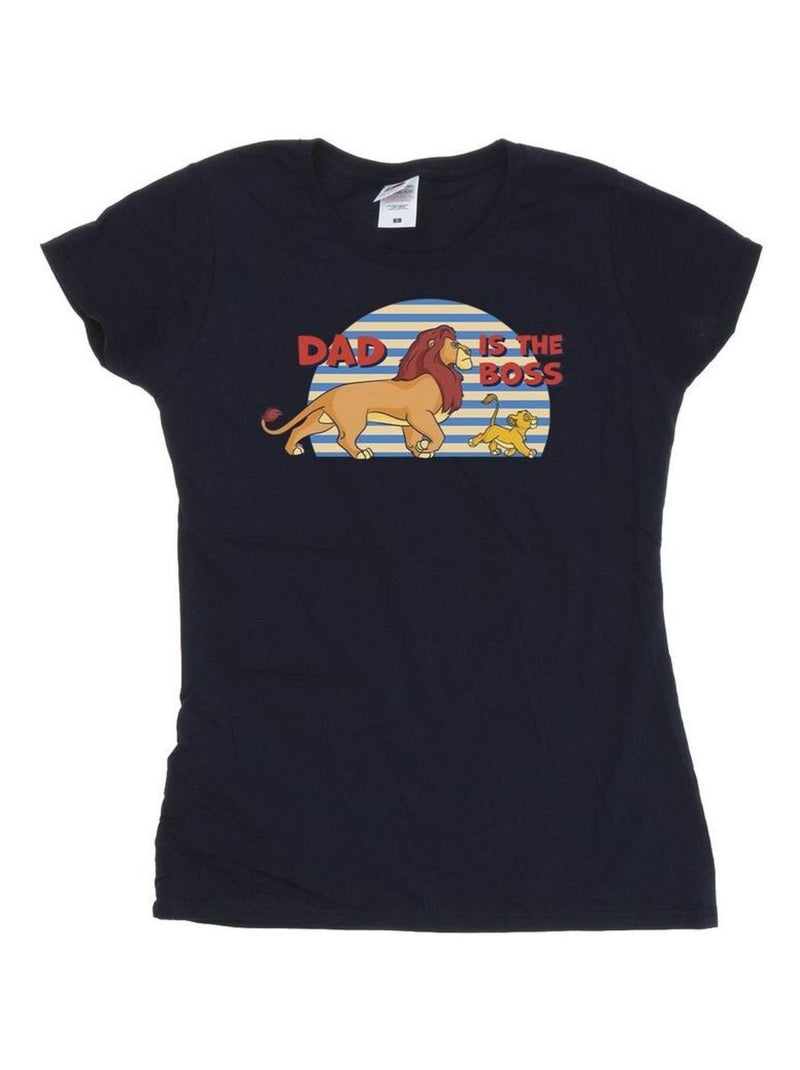 Disney - T-shirt THE LION KING DAD BOSS Bleu marine - Kiabi