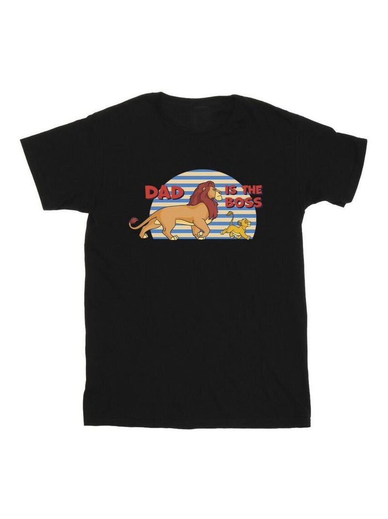 Disney - T-shirt THE LION KING DAD BOSS Noir - Kiabi
