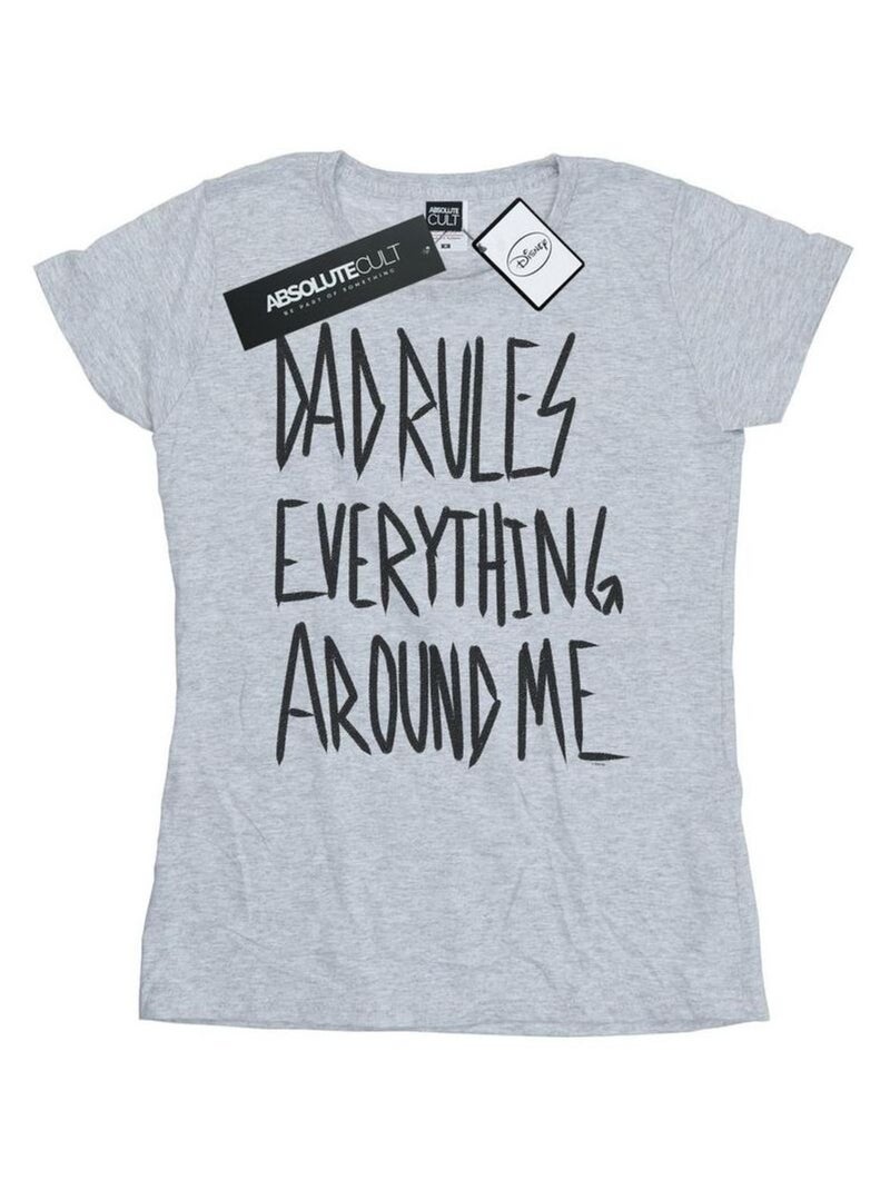 Disney - T-shirt THE LION KING DAD RULES EVERYTHING Gris chiné - Kiabi