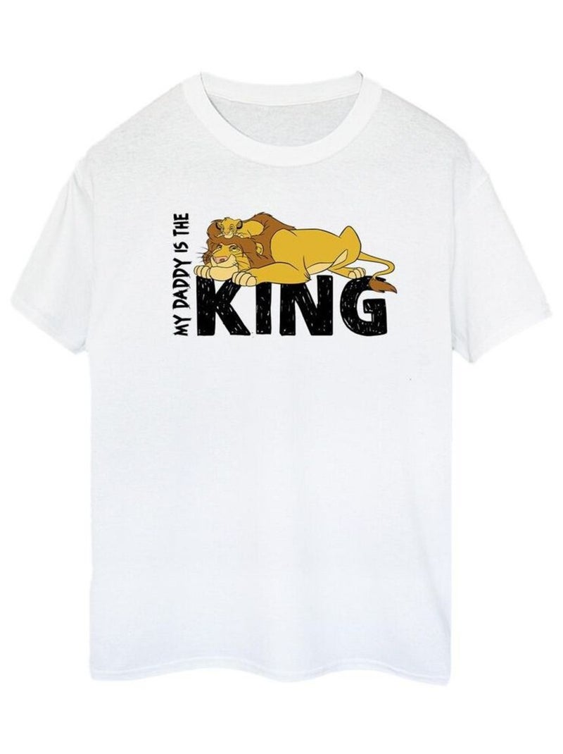 Disney - T-shirt THE LION KING DADDY IS KING Blanc - Kiabi