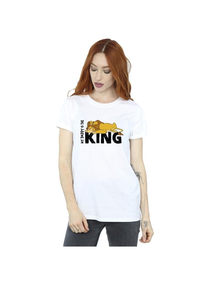 Disney - T-shirt THE LION KING DADDY IS KING Blanc - Kiabi