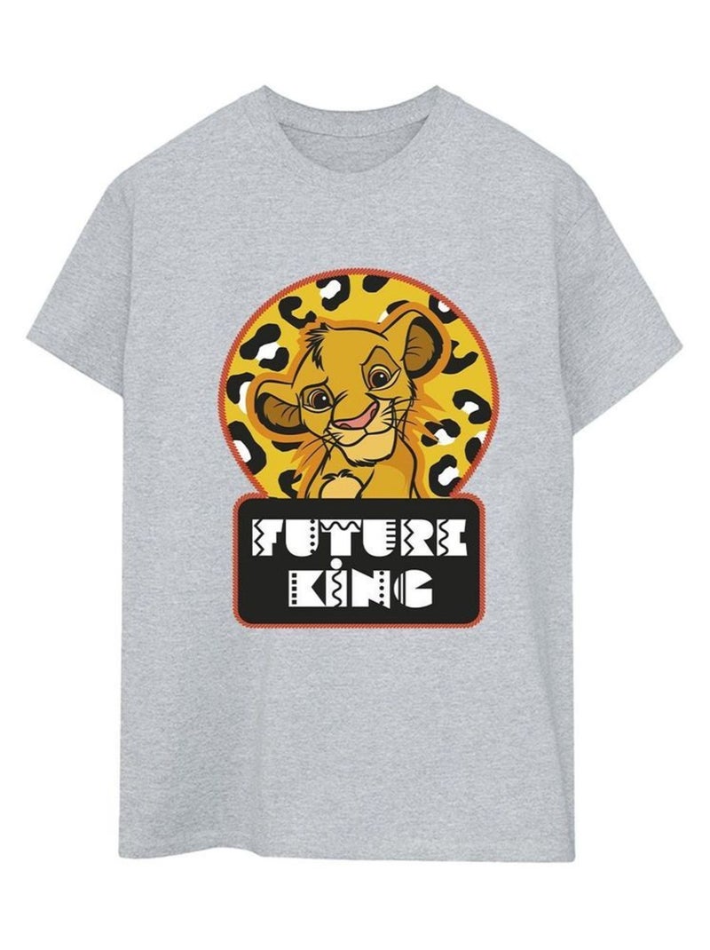 Disney - T-shirt THE LION KING FUTURE Gris chiné - Kiabi