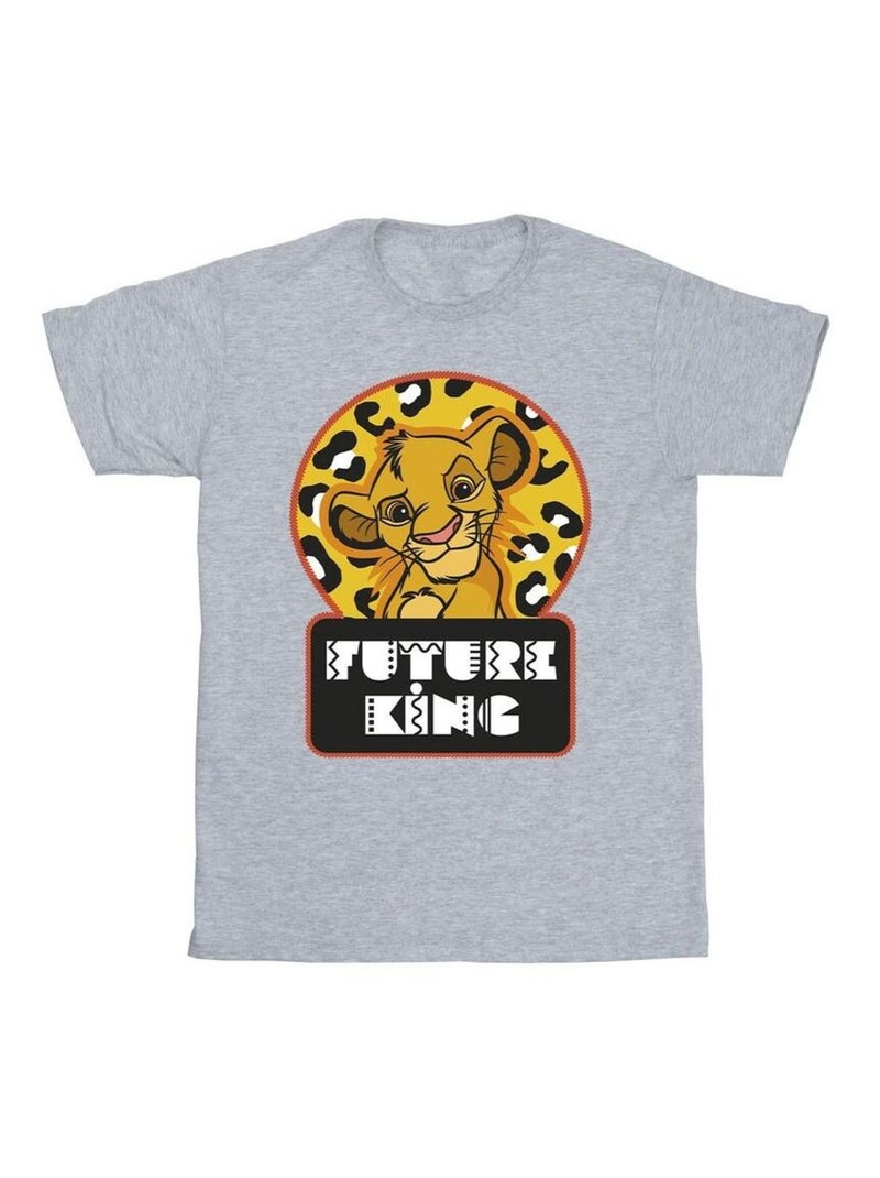 Disney - T-shirt THE LION KING FUTURE Gris chiné - Kiabi