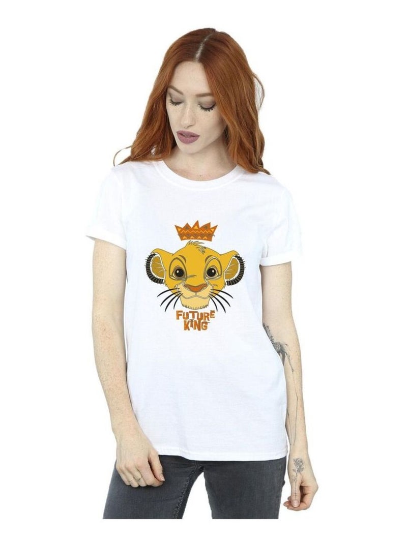 Disney - T-shirt THE LION KING FUTURE KING Blanc - Kiabi