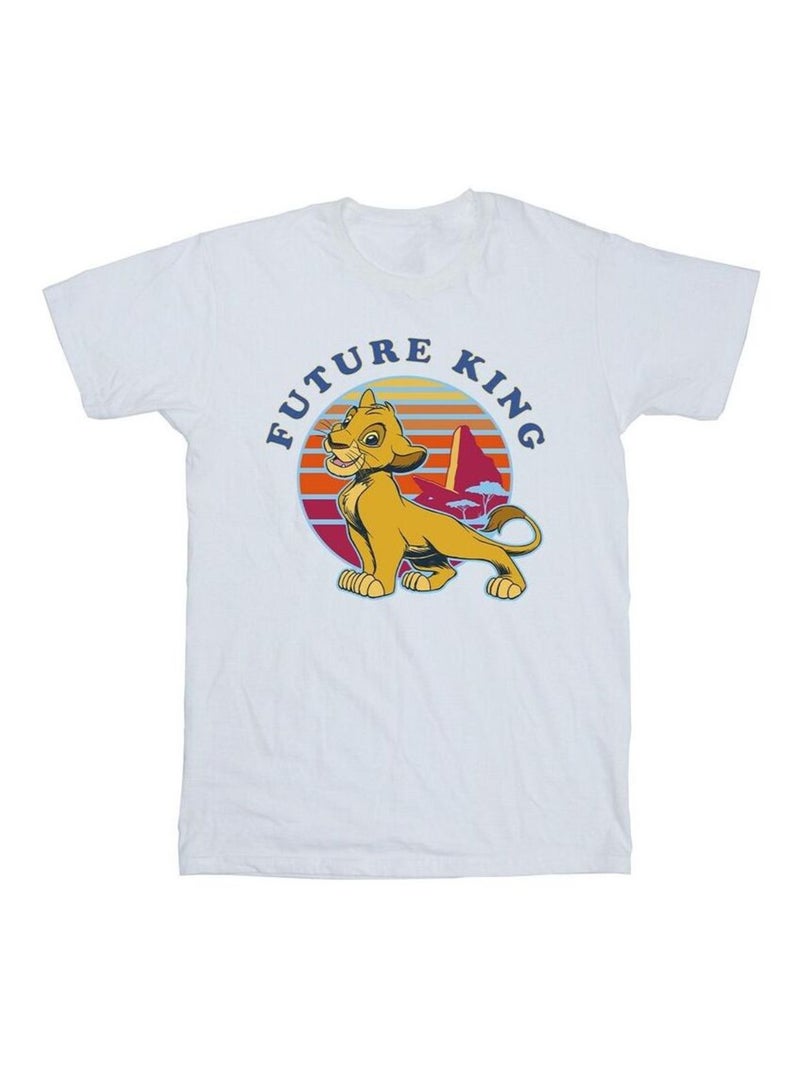 Disney - T-shirt THE LION KING FUTURE KING Blanc - Kiabi