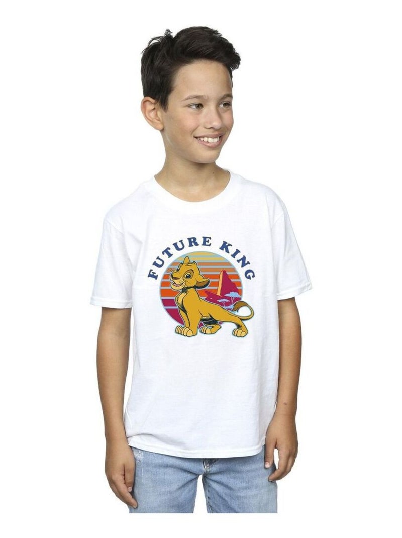 Disney - T-shirt THE LION KING FUTURE KING Blanc - Kiabi