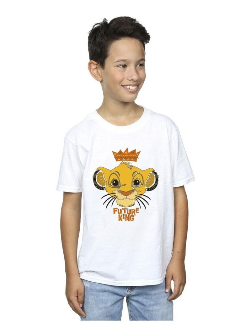 Disney - T-shirt THE LION KING FUTURE KING Blanc - Kiabi