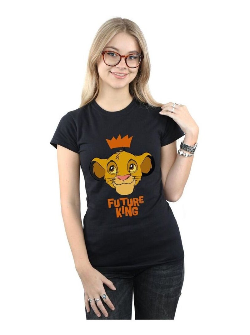 Disney - T-shirt THE LION KING FUTURE KING Noir - Kiabi