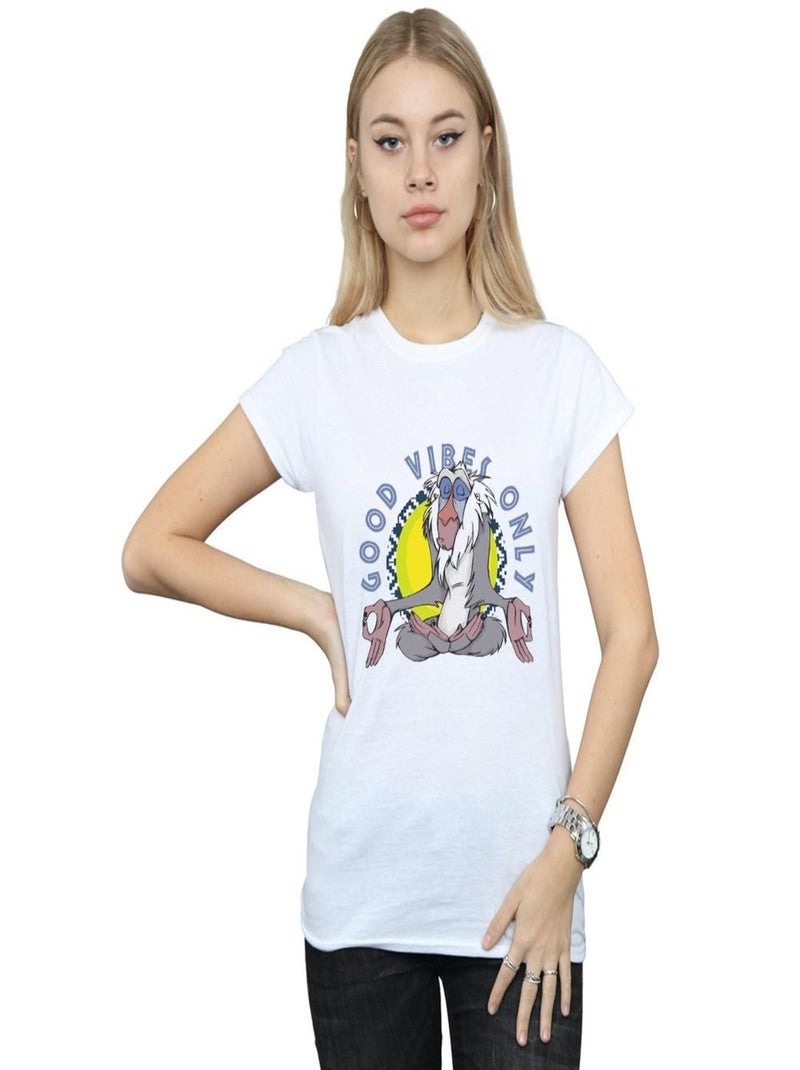 Disney - T-shirt THE LION KING GOOD VIBES ONLY Blanc - Kiabi