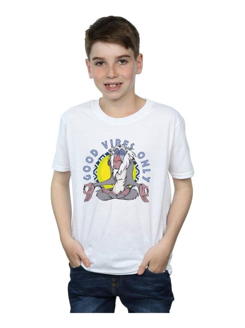 Disney - T-shirt THE LION KING GOOD VIBES ONLY Blanc - Kiabi