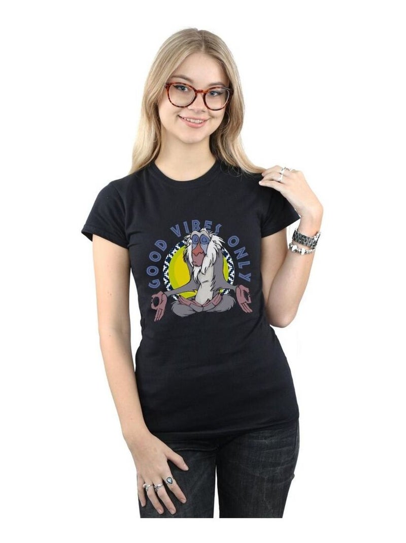 Disney - T-shirt THE LION KING GOOD VIBES ONLY Noir - Kiabi