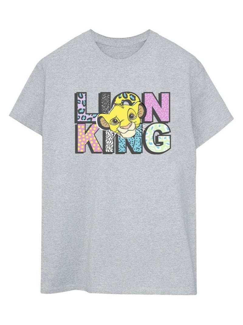 Disney - T-shirt THE LION KING Gris chiné - Kiabi
