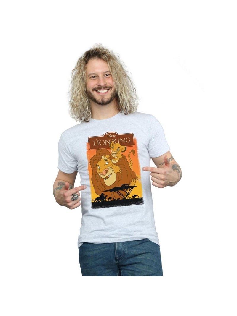 Disney - T-shirt THE LION KING Gris chiné - Kiabi