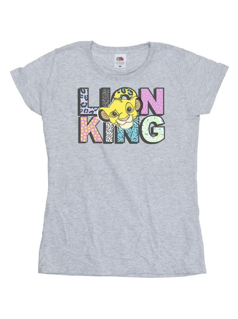 Disney - T-shirt THE LION KING Gris chiné - Kiabi