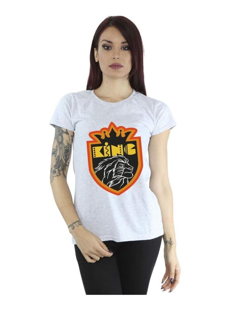 Disney - T-shirt THE LION KING Gris chiné - Kiabi