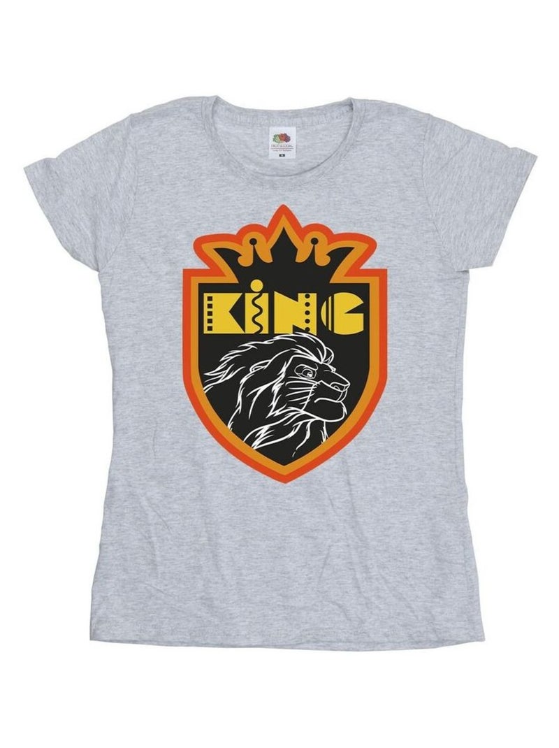 Disney - T-shirt THE LION KING Gris chiné - Kiabi