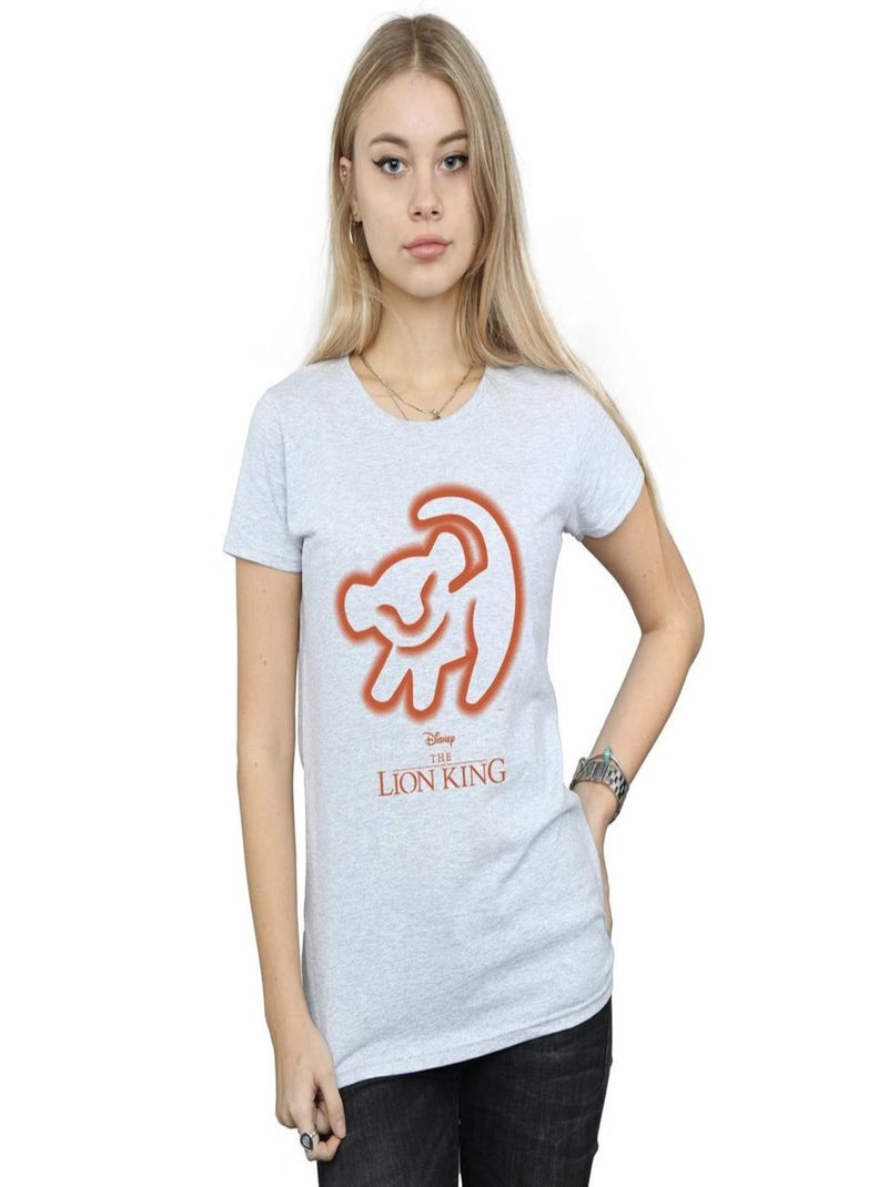 Disney - T-shirt THE LION KING Gris chiné - Kiabi