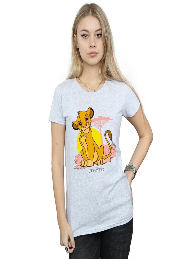 Disney - T-shirt THE LION KING Gris chiné - Kiabi