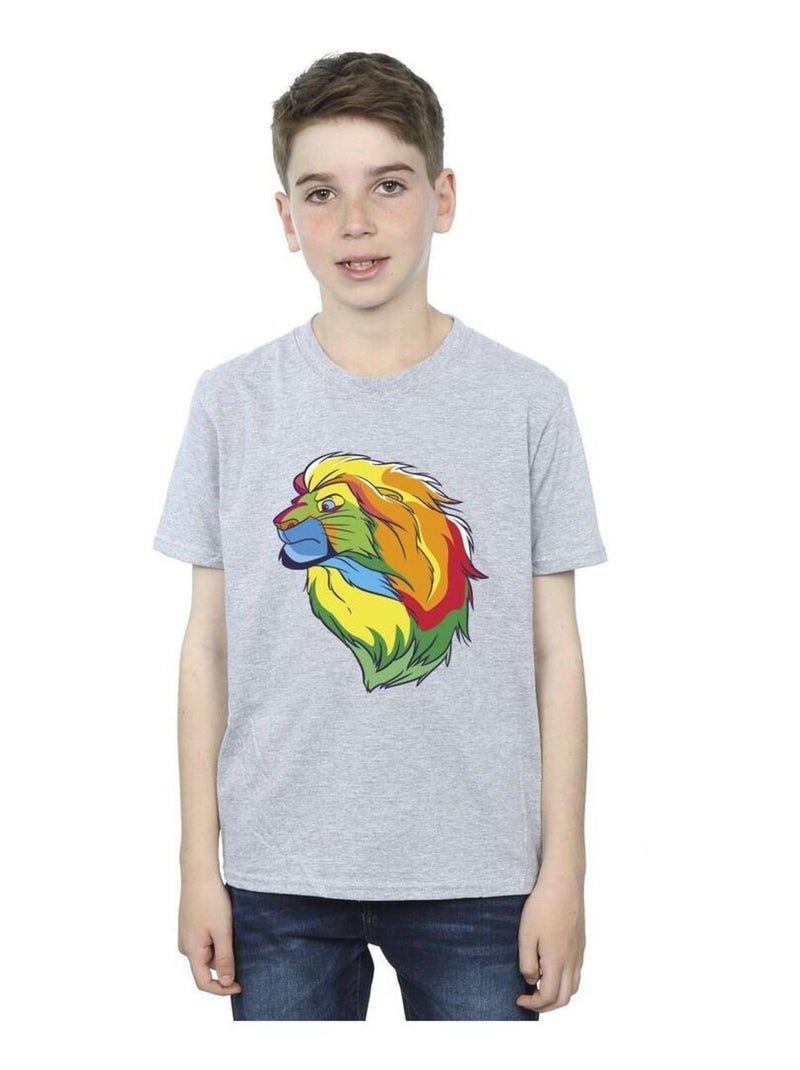Disney - T-shirt THE LION KING Gris chiné - Kiabi
