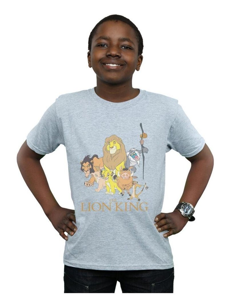 Disney - T-shirt THE LION KING Gris chiné - Kiabi