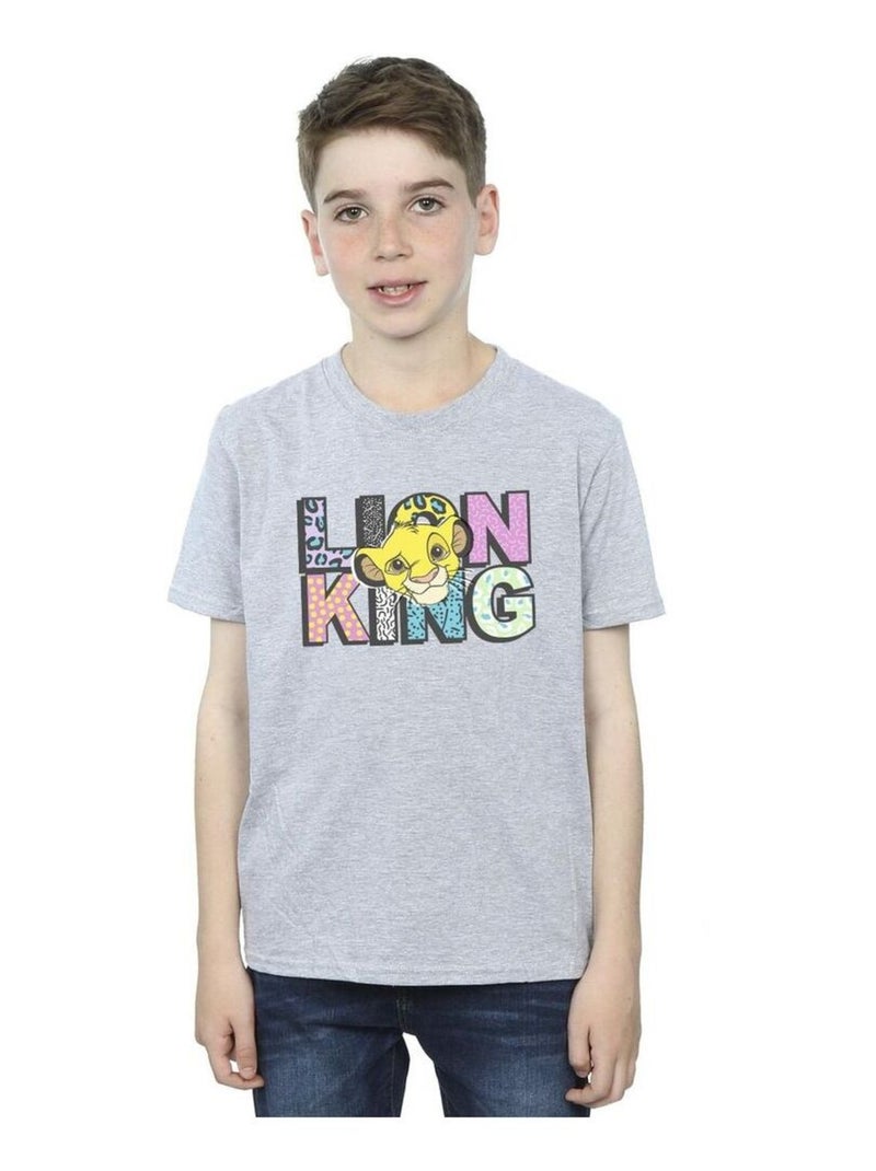 Disney - T-shirt THE LION KING Gris chiné - Kiabi