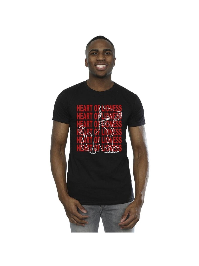 Disney - T-shirt THE LION KING HEART OF A LIONESS Noir - Kiabi