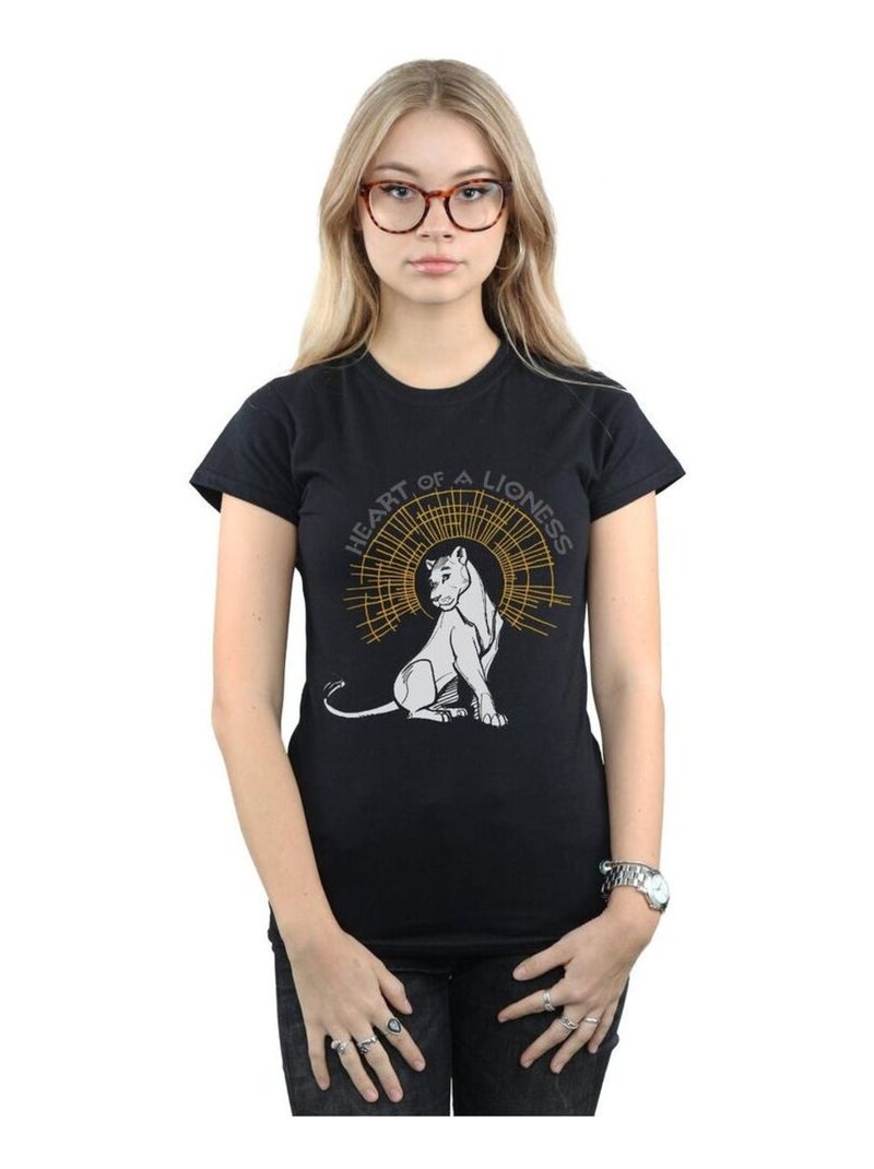 Disney - T-shirt THE LION KING HEART OF A LIONESS Noir - Kiabi