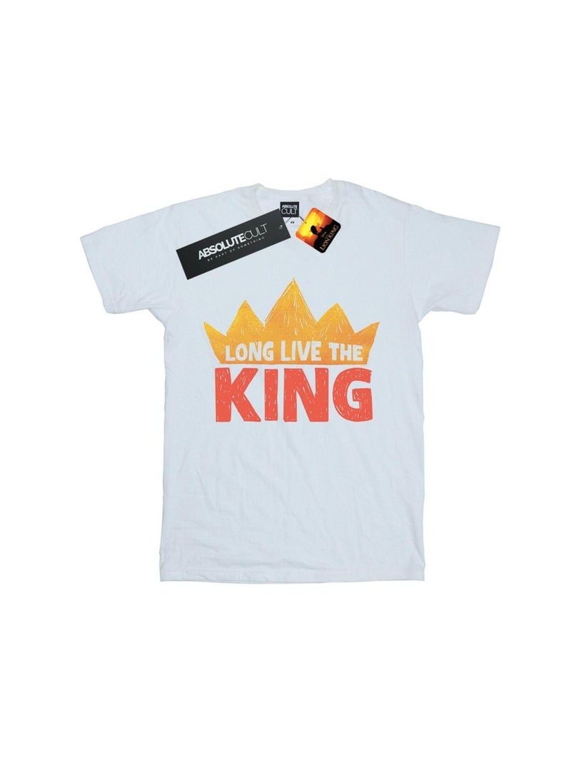 Disney - T-shirt THE LION KING LONG LIVE THE KING Blanc - Kiabi
