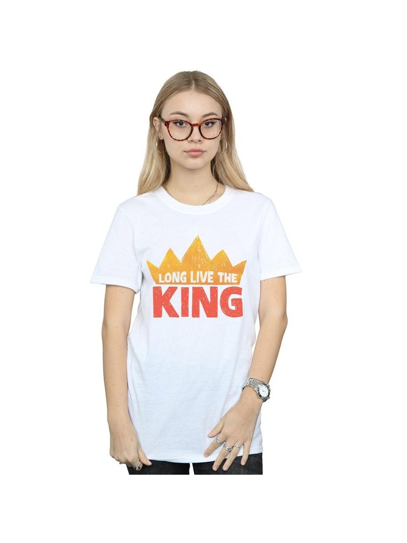 Disney - T-shirt THE LION KING LONG LIVE THE KING Blanc - Kiabi