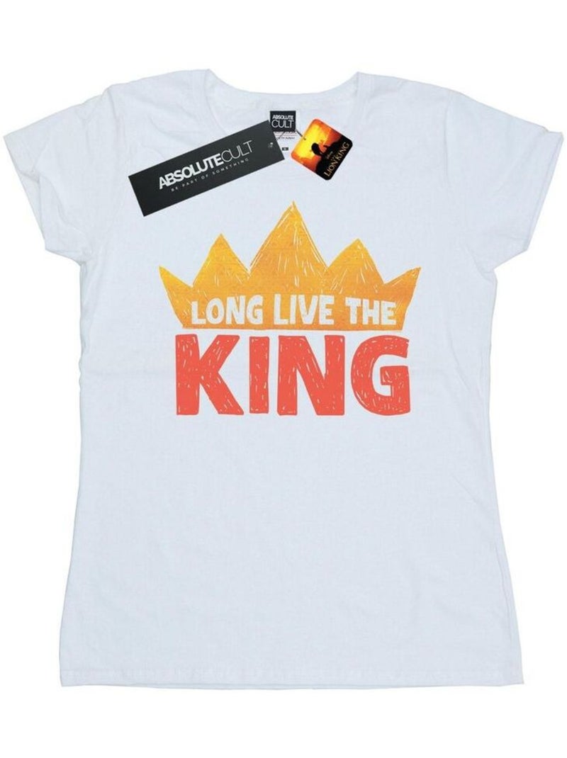 Disney - T-shirt THE LION KING LONG LIVE THE KING Blanc - Kiabi