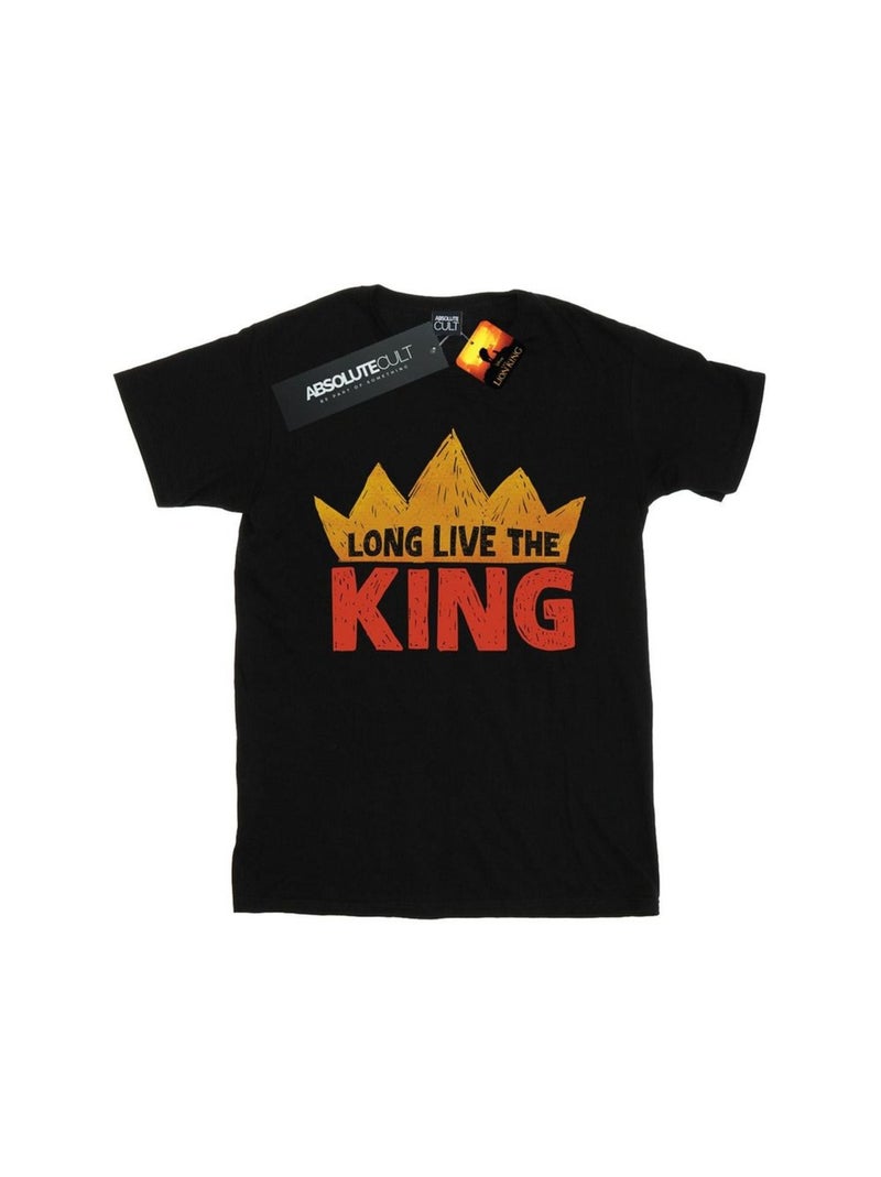 Disney - T-shirt THE LION KING LONG LIVE THE KING Noir - Kiabi