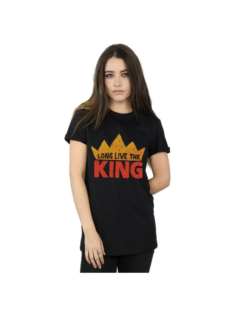 Disney - T-shirt THE LION KING LONG LIVE THE KING Noir - Kiabi