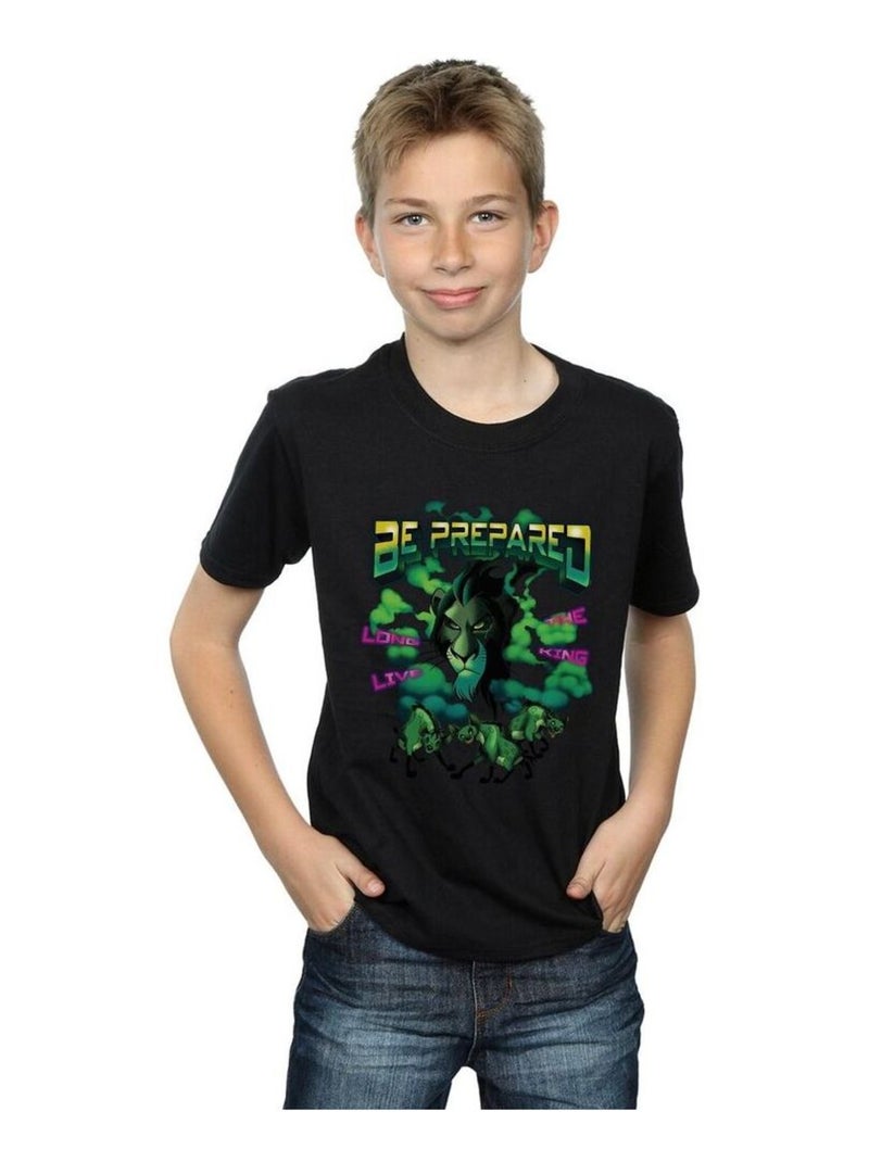 Disney - T-shirt THE LION KING LONG LIVE THE KING Noir - Kiabi