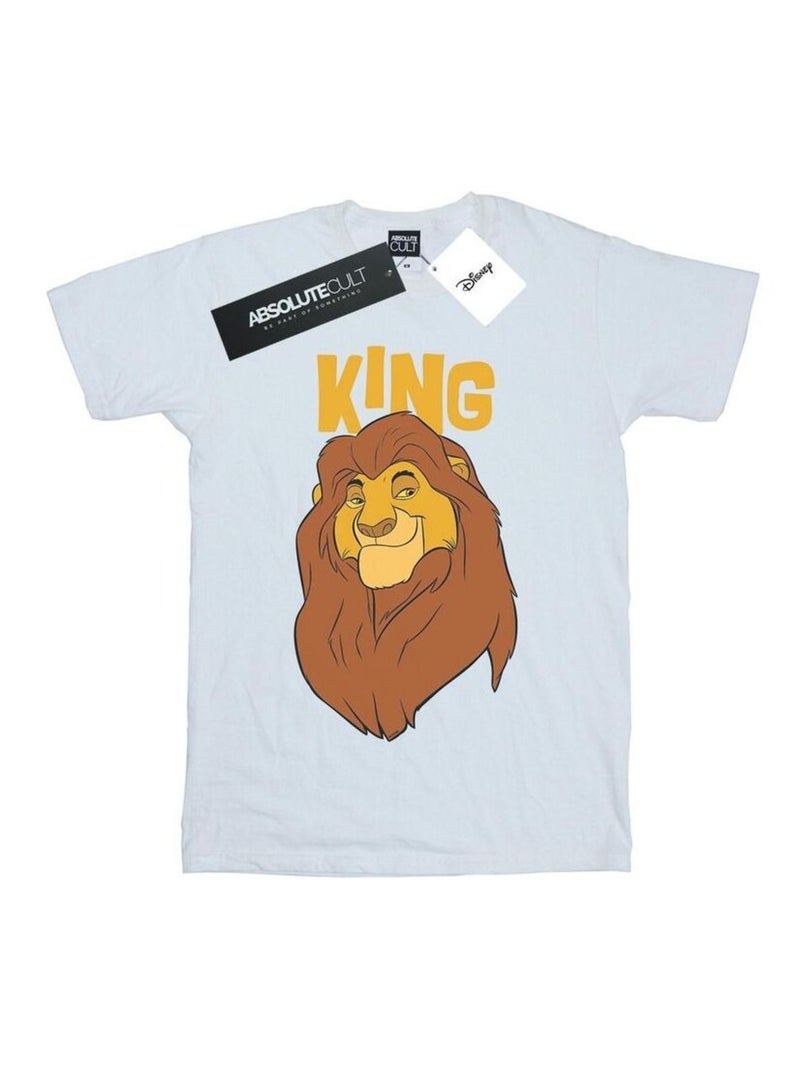 Disney - T-shirt THE LION KING MUFASA KING Blanc - Kiabi