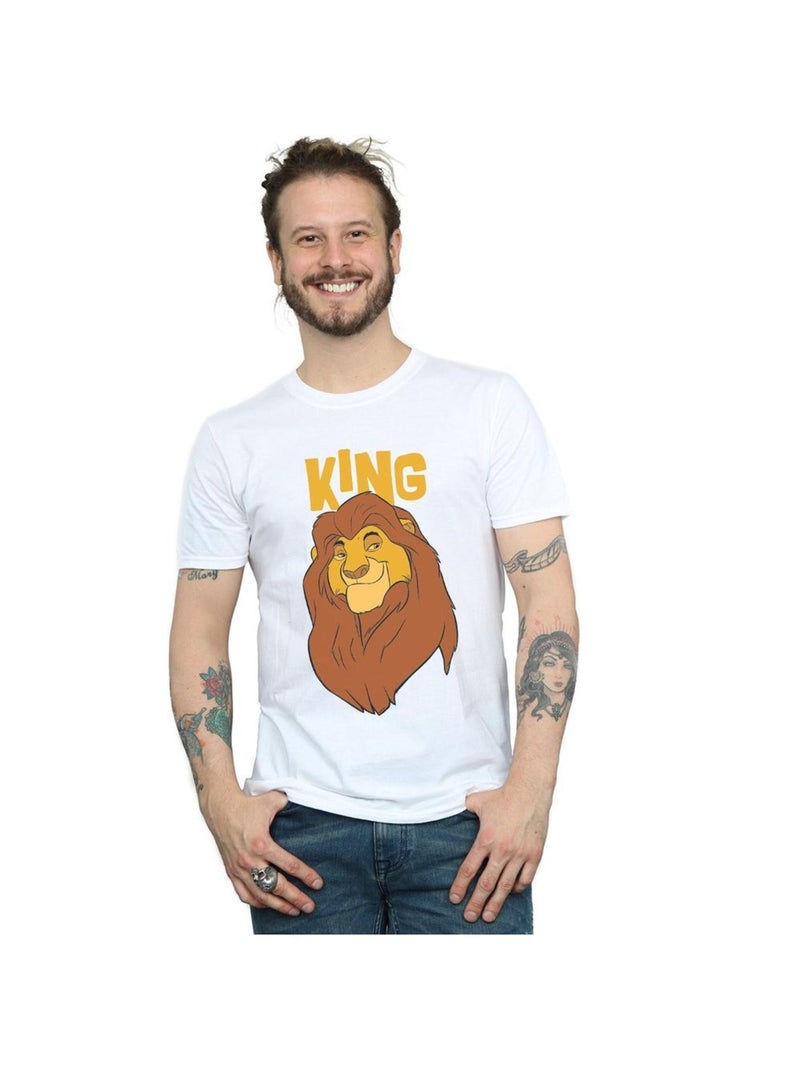 Disney - T-shirt THE LION KING MUFASA KING Blanc - Kiabi