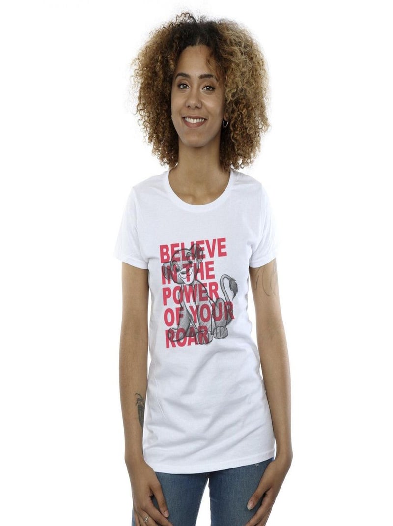 Disney - T-shirt THE LION KING POWER OF ROAR Blanc - Kiabi