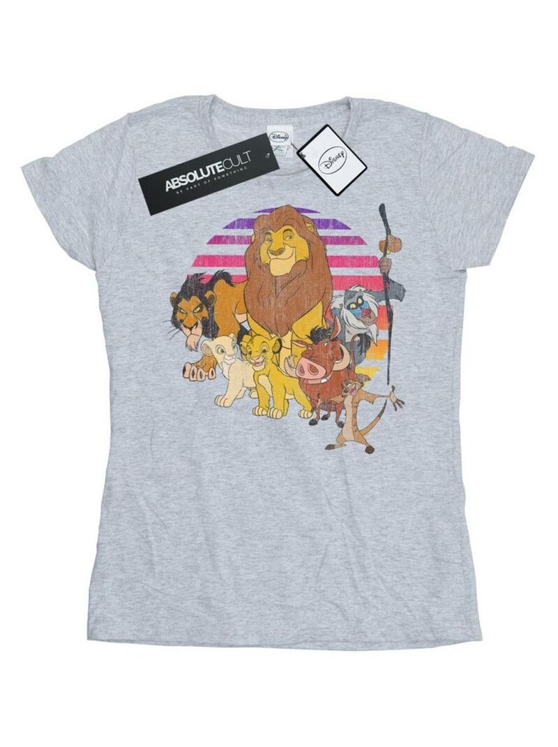 Disney - T-shirt THE LION KING PRIDE FAMILY Gris chiné - Kiabi